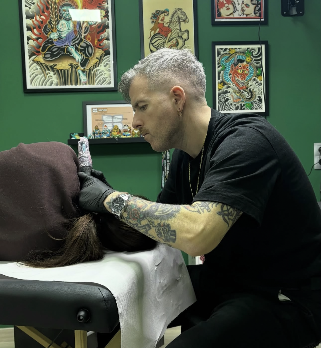 Marco Paraños en Atalaia Tattoo